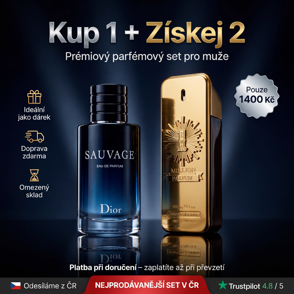 Kup 1, Získej 2 – Sauvage 100 ml + One Million Parfum 100 ml